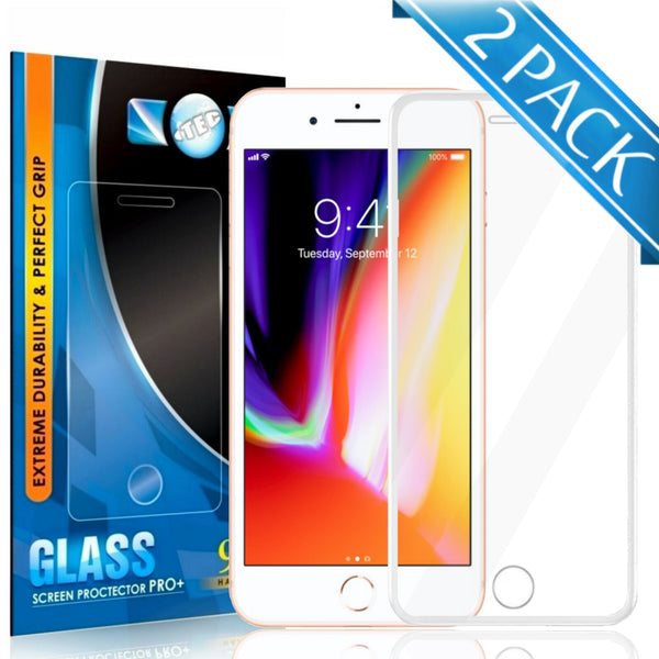 2 Pack - iTEC 9D Full Cover Tempered Glass for All iPhones (80 Packs Per Box)