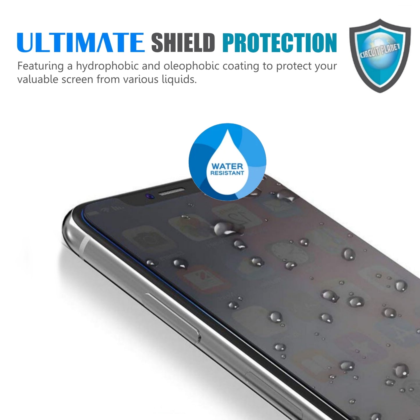 1 Pack - iTEC Privacy Tempered Glass for All Samsung Models