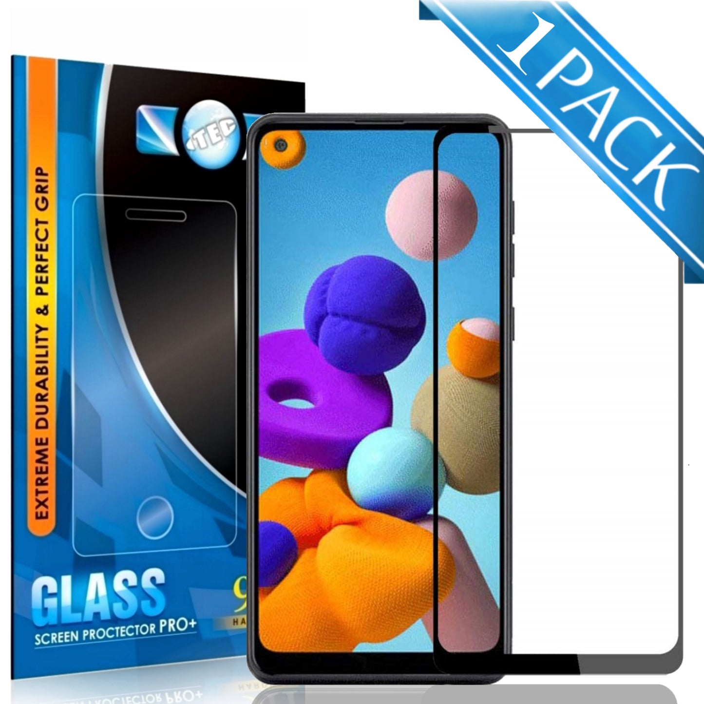 1 Pack - iTEC 9D Full Cover Tempered Glass for All Samsung Models