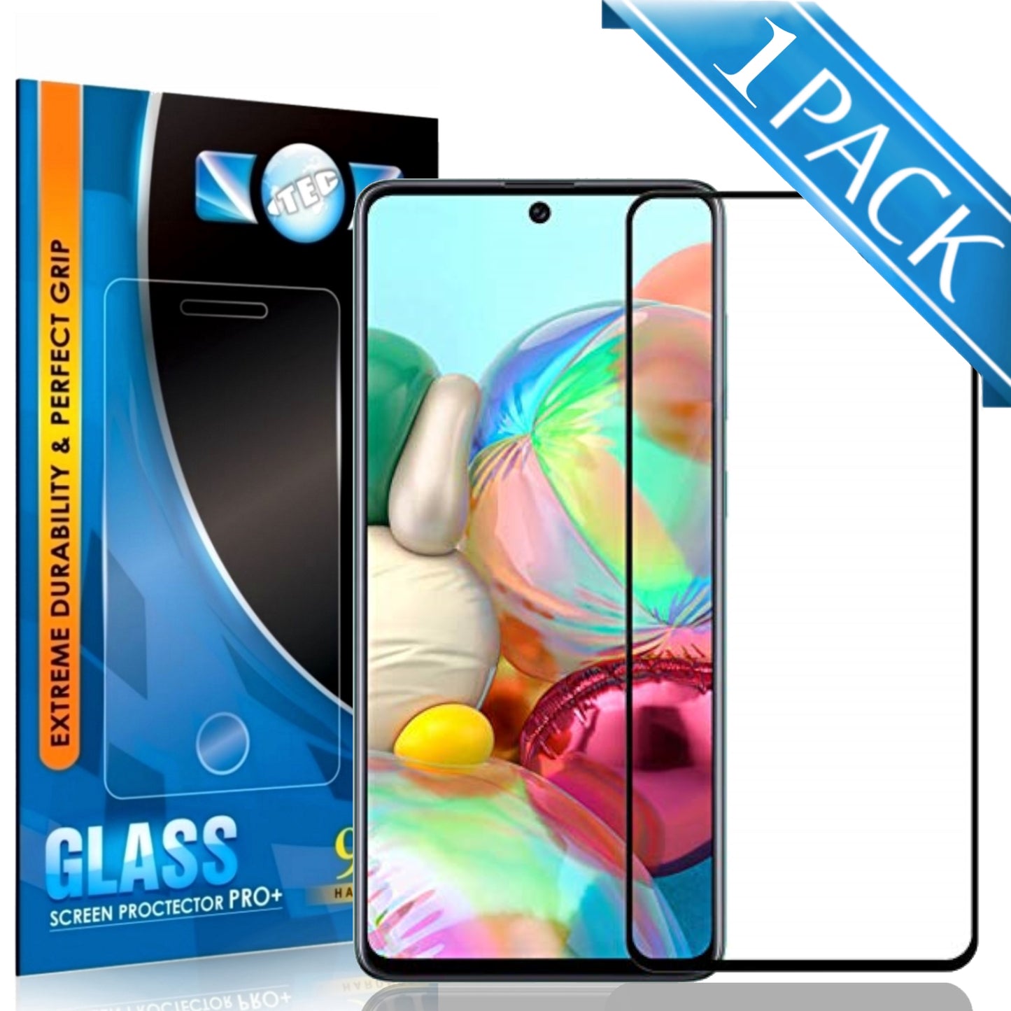 1 Pack - iTEC 9D Full Cover Tempered Glass for All Samsung Models