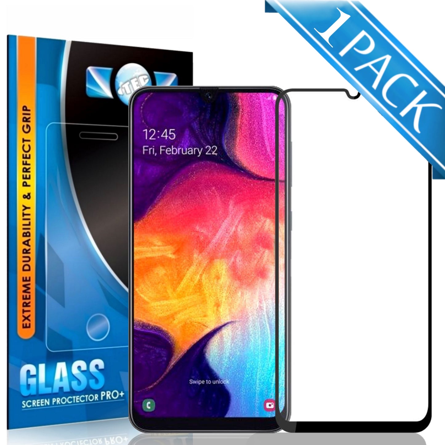 1 Pack - iTEC 9D Full Cover Tempered Glass for All Samsung Models